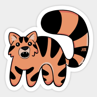 Tiger Baby YELLING Sticker